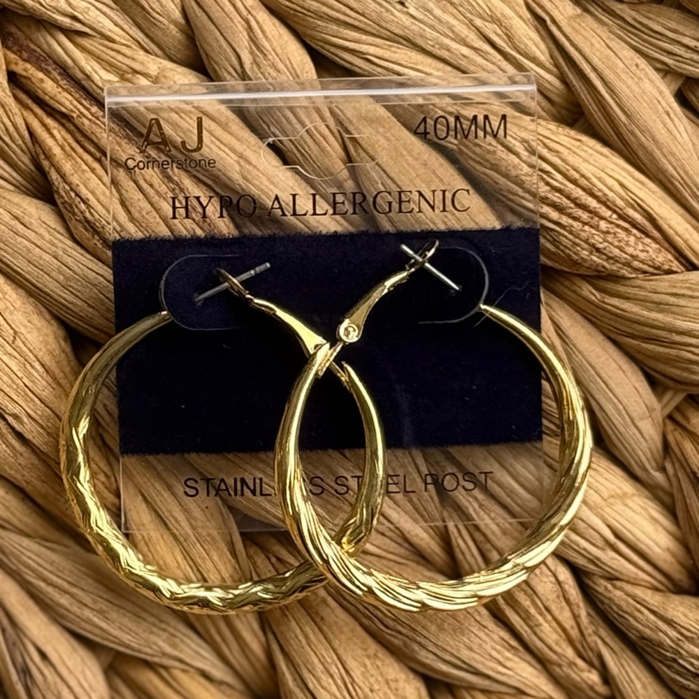 Gold Hoop Earrings